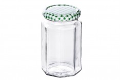 Стъклен буркан осмоъгълен 314 ml (T.O 63)