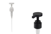 24/410 помпа за крем, пластмаса в черен или бял матов цвят с предпазител-изображение_продукт