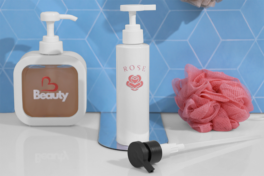 24/410 помпа за крем, пластмаса в черен или бял матов цвят с предпазител-изображение_група