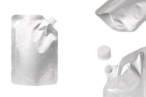 Алуминиева Doy Pack 500 ml със странична бяла капачка - 50 бр-изображение_продукт