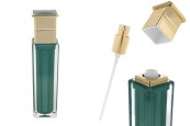 Луксозна акрилна бутилка 50 мл в изумруден цвят с помпа за крем -изображение_продукт
