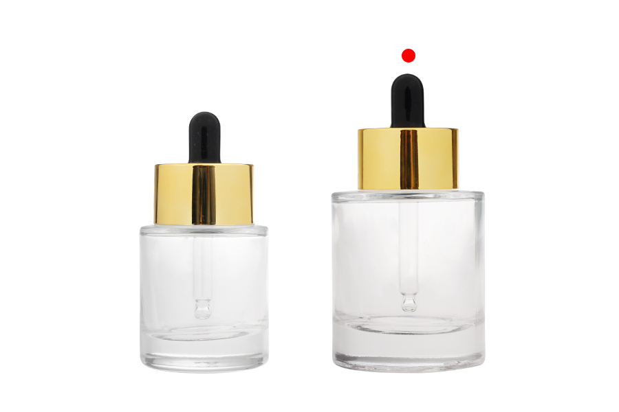 50 мл прозрачна стъклена бутилка с капкомер и отцеждач-изображение_група