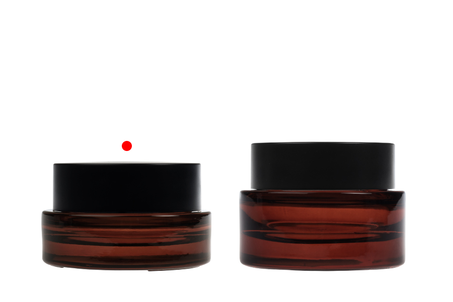 Стъклен буркан 30 мл  с черна матова капачка пластмасово уплътнение и вътрешна пластмасова вложка -изображение_група