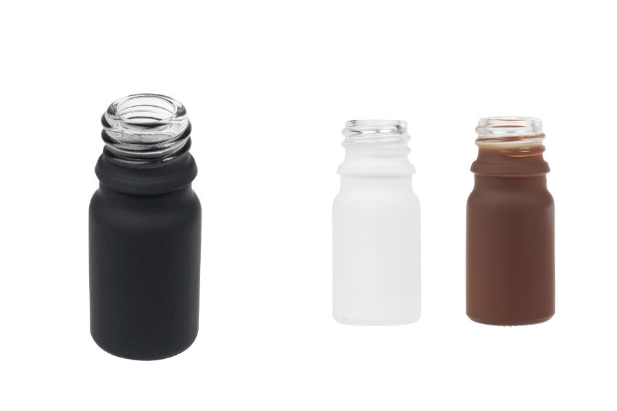 5 мл стъклена бутилка за етерични масла с чучур PP18 в различни цветове гума-изображение_продукт