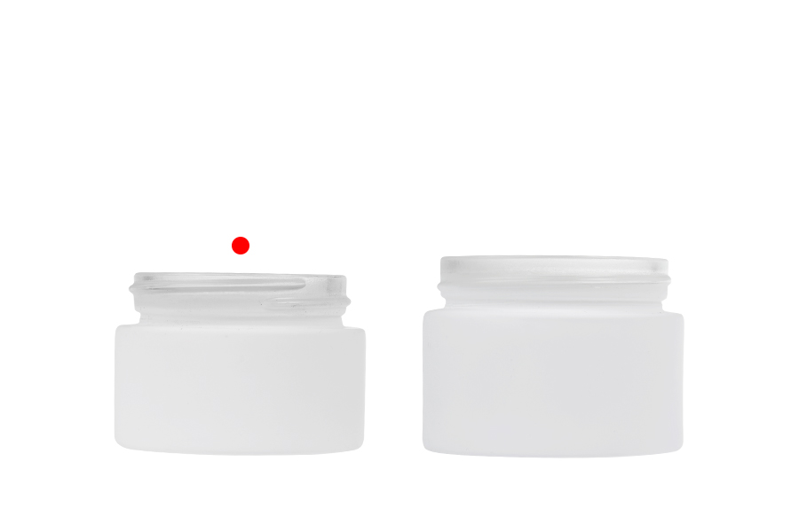 Стъклен буркан за крем 30 мл - без капачка в различни каучукови цветове-изображение_група