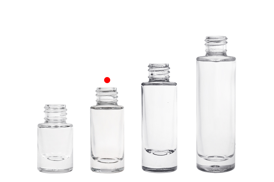 Прозрачна стъклена цилиндрична бутилка 10 мл-изображение_група