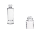 Прозрачна стъклена цилиндрична бутилка 15 мл-изображение_продукт