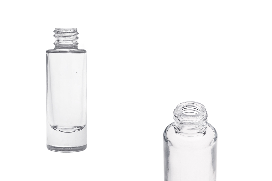 Прозрачна стъклена цилиндрична бутилка 15 мл-изображение_продукт