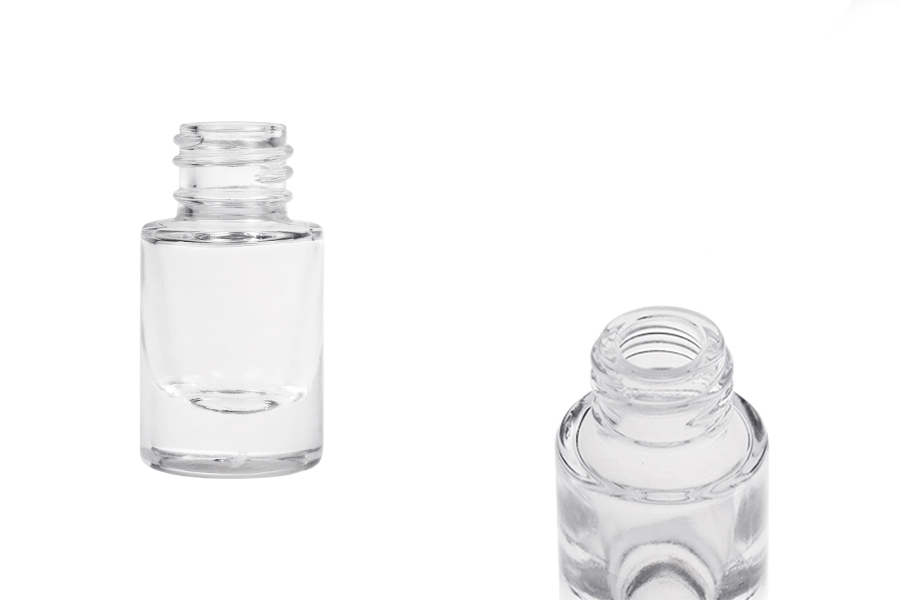 Прозрачна стъклена цилиндрична бутилка 5 мл -изображение_продукт