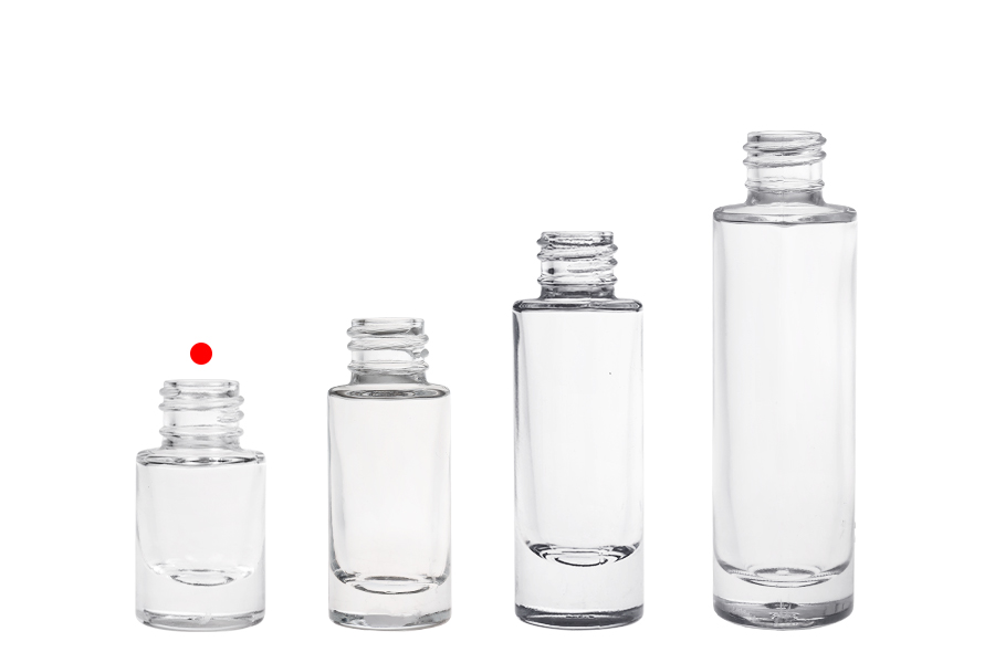 Прозрачна стъклена цилиндрична бутилка 5 мл -изображение_група