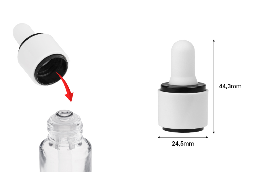 Комплект - пластмасов пръстен за капкомери с биберон за бутилки с код : 16-6390, 16-6995, 16-6994 и 16-6993-изображение_размери