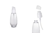 Стъклена бутилка 50 мл с пластмасова помпа  (PP18)-изображение_продукт