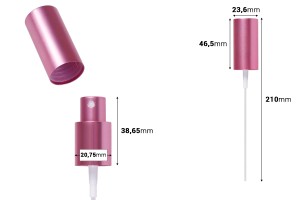 Алуминиев спрей пулверизато 18/415-изображение_размери