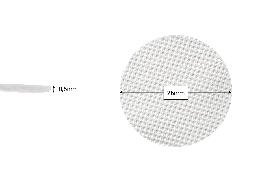Индукционно запечатващо уплътнение (вложки) с повдигане и отлепване 26 мм (индукционно запечатване)-изображение_размери