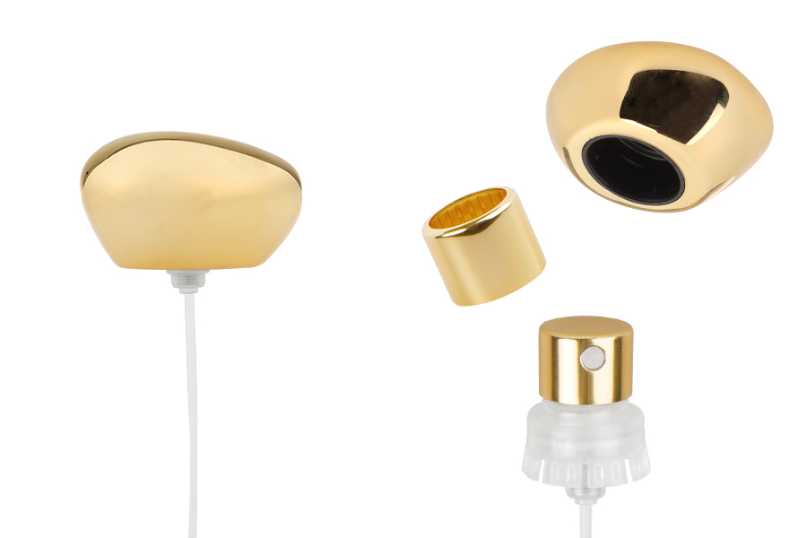 Спрей с луксозна златна капачка за парфюмни бутилки Кримп 15 мм -изображение_продукт