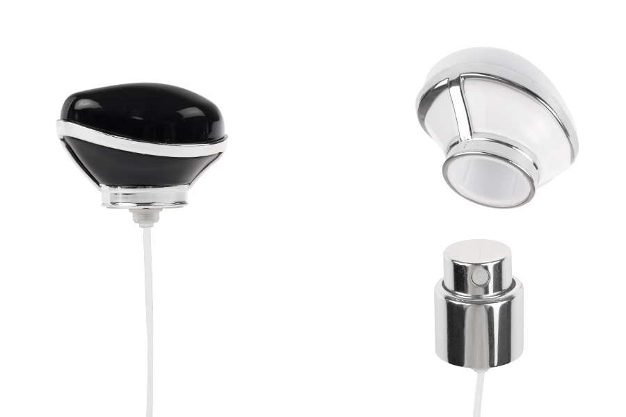 Луксозен сребърен спрей пулверизатор с капачка за бутилки Кримп 15 мм -изображение_продукт