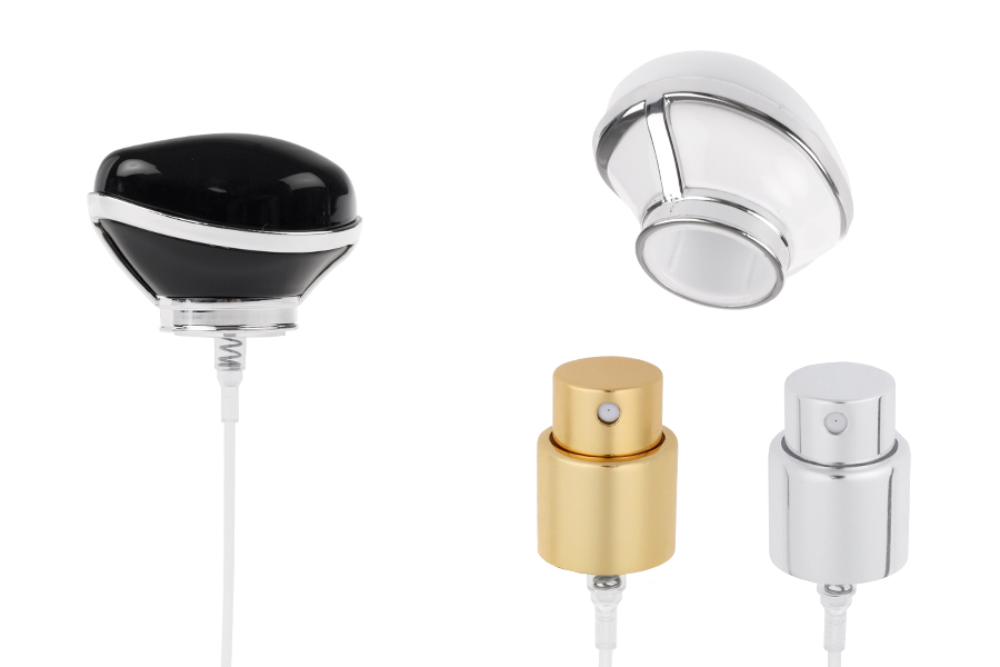 Комплект - алуминиев спрей и луксозна капачка за парфюмни бутилки с чучур 15/400-изображение_продукт