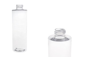 Пластмасова прозрачна 250 мл  PET бутилка (PP24)-изображение_продукт