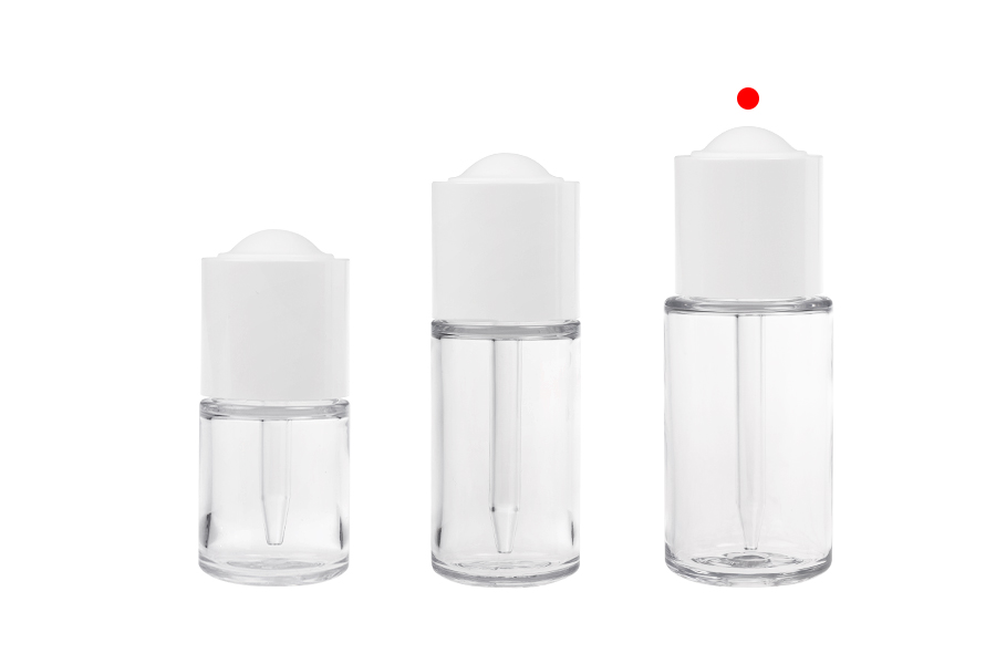 Пластмасова (PETG) бутилка 50 мл с бял капкомер с бутон и цедка-изображение_група