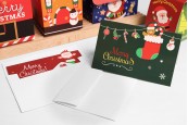 Коледни поздравителн картички 140х90 мм - 10 бр./ опаковка-изображение_група