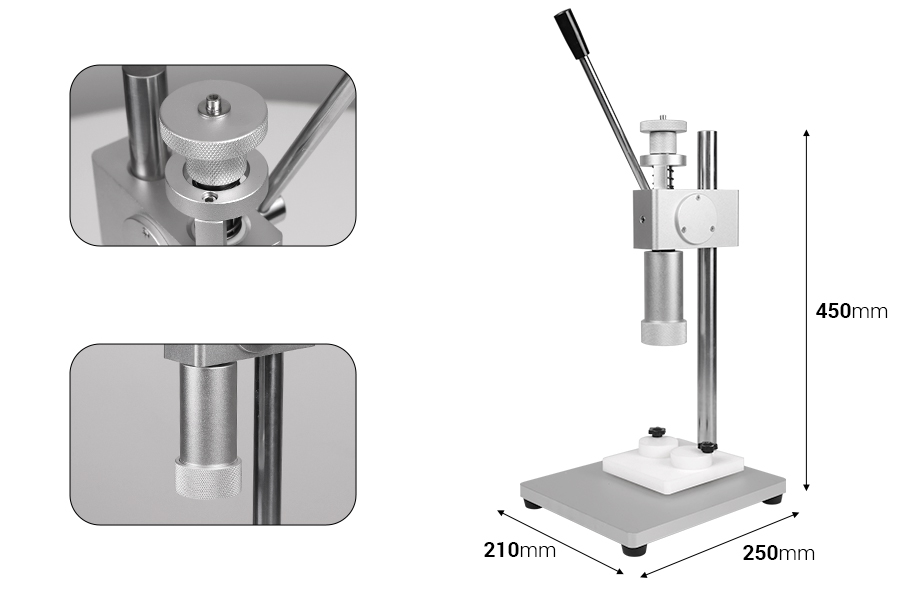 Ръчен инструмент за затваряне на бутилки за парфюм КРИМП  (изисква използването на инструменти 15-1911 и 15-1912 )-изображение_размери