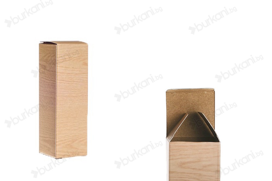 Хартиена кутия за бутилки 30ml и 50ml, с размери  39x39x120 мм  - 50 бр.-изображение_продукт