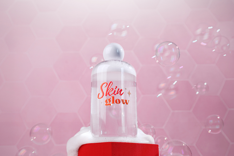 Пластмасова (PET) прозрачна бутилка 250 мл с бяла кръгла капачка и тапичка-изображение_група