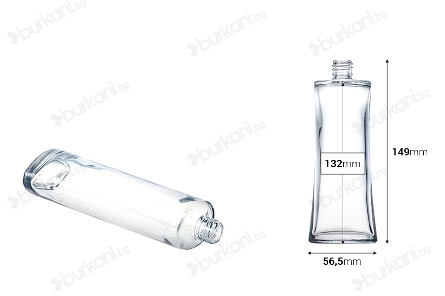 Стъклена бутилка за парфюм  100ml 12/100 (18/415)-изображение_размери