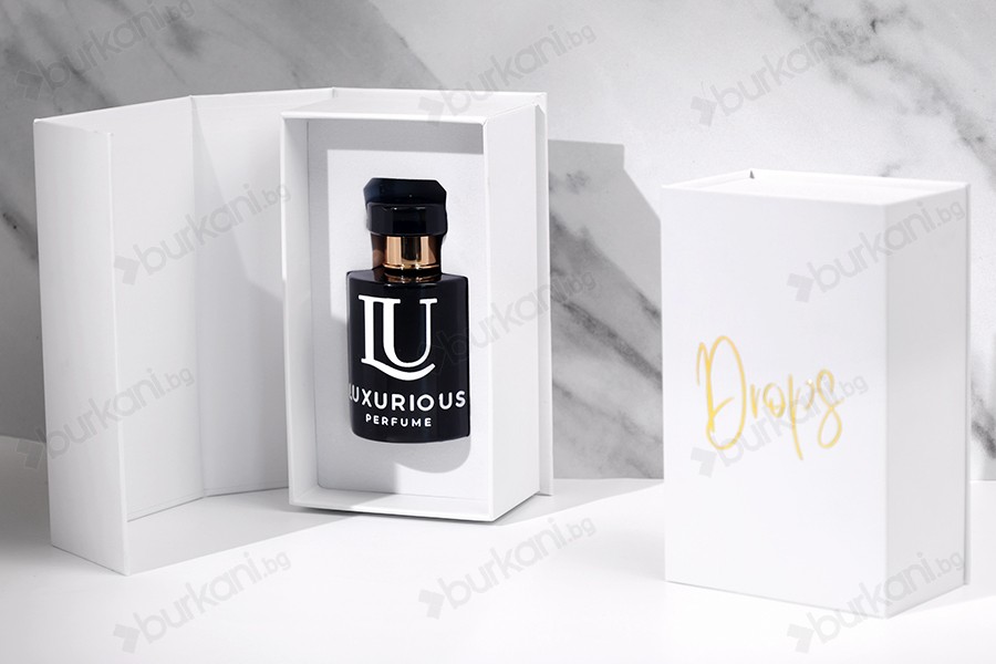 Бяла хартиена кутия с магнитно затваряне 90x160x60 mm (за бутилки от 100 ml код: 315-7-100 и 1110-9-100-1-0)-изображение_група