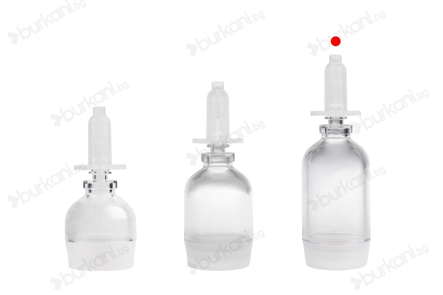 Прозрачен флакон 15 ml за еднократна употреба с капачка-изображение_група