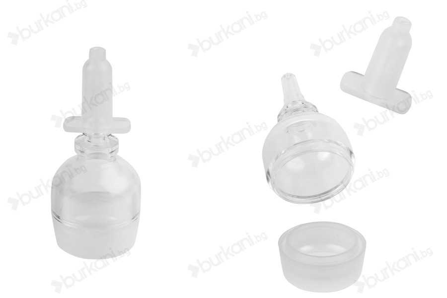 Прозрачен флакон 5 ml за еднократна употреба с капачка-изображение_продукт