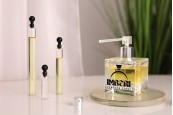 Стъклена мини бутилка тестер 1 мл с пластмасова капачка -100 бр.-изображение_група