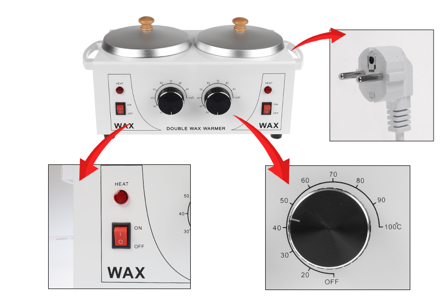 Двоен κотлон за топена на восък 600/600 мл -изображение_група