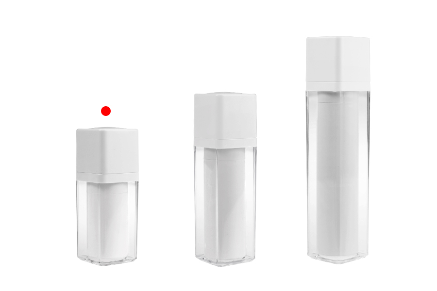 Акрилна пластмасова airless бутилка 15 мл с бяла помпа Акрилна пластмасова airless бутилка 15 мл с бяла помпа-изображение_група