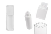 Акрилна пластмасова airless бутилка 30 мл с бяла помпа Акрилна пластмасова airless бутилка 30 мл с бяла помпа-изображение_продукт