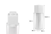 Акрилна пластмасова airless бутилка 30 мл с бяла помпа Акрилна пластмасова airless бутилка 30 мл с бяла помпа-изображение_размери