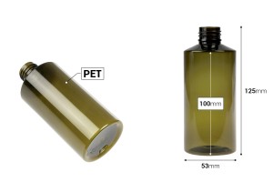 Пластмасова PET бутилка 200 мл (PP24) в различни цветове-изображение_размери