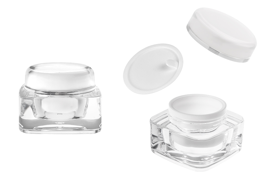 Луксозен акрилен пластмасов буркан 30 мл с капачка и пластмасово уплътнение-изображение_продукт