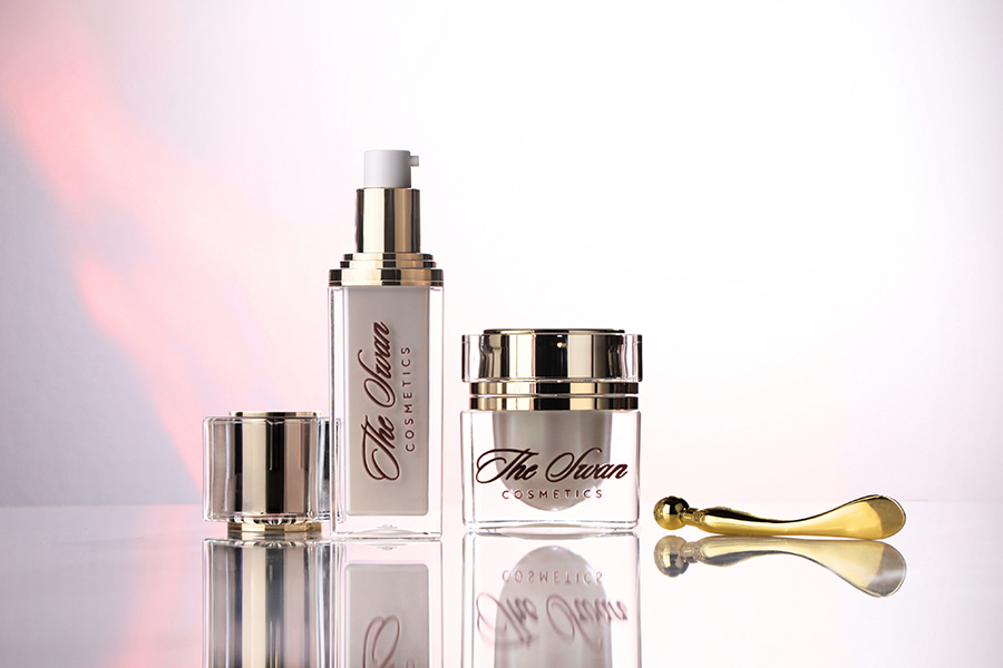 Луксозна акрилна бутилка за многократна употреба 50 мл с помпа за крем и капачка-изображение_група