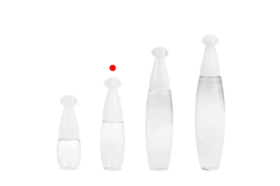 Пластмасова прозрачна бутилка 10 мл с "нос" и винтова капачка - 50 бр.-изображение_група