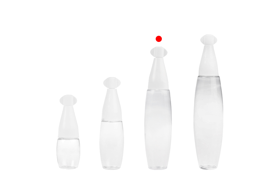 Пластмасова прозрачна бутилка 20 мл с "нос" и винтова капачка - 50 бр.-изображение_група