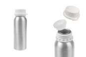 Алуминиева бутилка 250 мл за съхраняване  на есенция, парфюми и алкохолни разтвори с тапа и пластмасова капачка  Алуминиева бутилка 250 мл за съхраняване  на есенция, парфюми и алкохолни разтвори с тапа и пластмасова капачка -изображение_продукт
