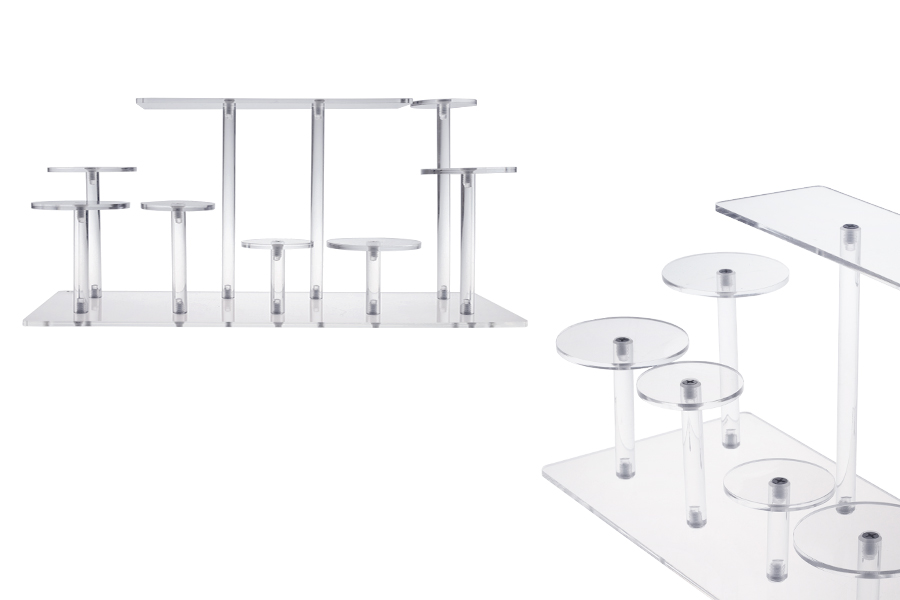 Прозрачна акрилна стойка за продукти 330x230x100 мм-изображение_продукт