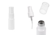 Бяла алуминиева бутилка 5 мл с бял пластмасов спрей пулверизатор -изображение_продукт