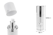 Луксозна акрилна бутилка за многократна употреба 30 мл с помпа за крем и капачка-изображение_размери