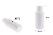 Резервна вътрешна бяла бутилка 30 мл с бяла капачка за код 16-6447.-изображение_размери