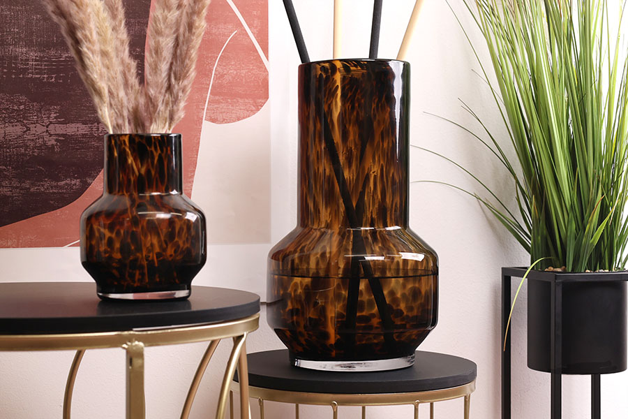 Стъклен декортивен буркан с размер  200x350 мм-изображение_група