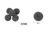 Дифузер от вулканичен камък 18 мм в различни цветове - 13 бр.-изображение_размери