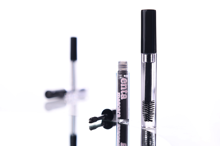 Прозрачна бутилка за спирала 3 мл с черна капачка и цедка- 12 броя-изображение_група