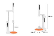 USB електрически миксер за смола с регулируема височина и двойно въртене-изображение_размери